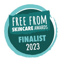 Load image into Gallery viewer, Delighted to be a finalist at the Free from Skincare awards 2023.
