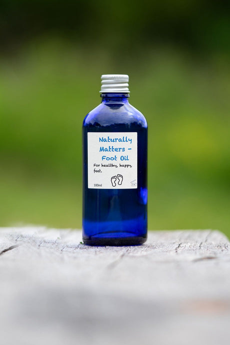 Soap Matters Blended Oil 100ml Blue Glass Foot Oil blend - for healthy happy feet