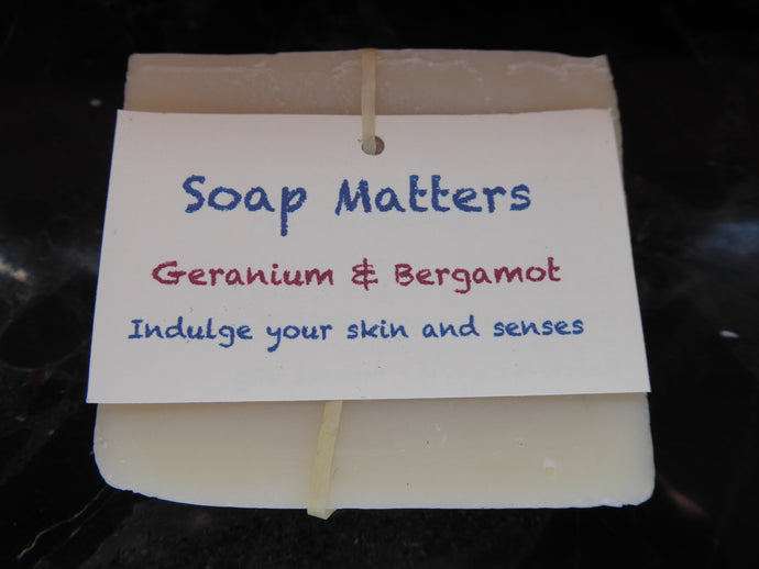 Geranium and Bergamot natural soap