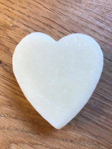 Handmade small heart shaped soap