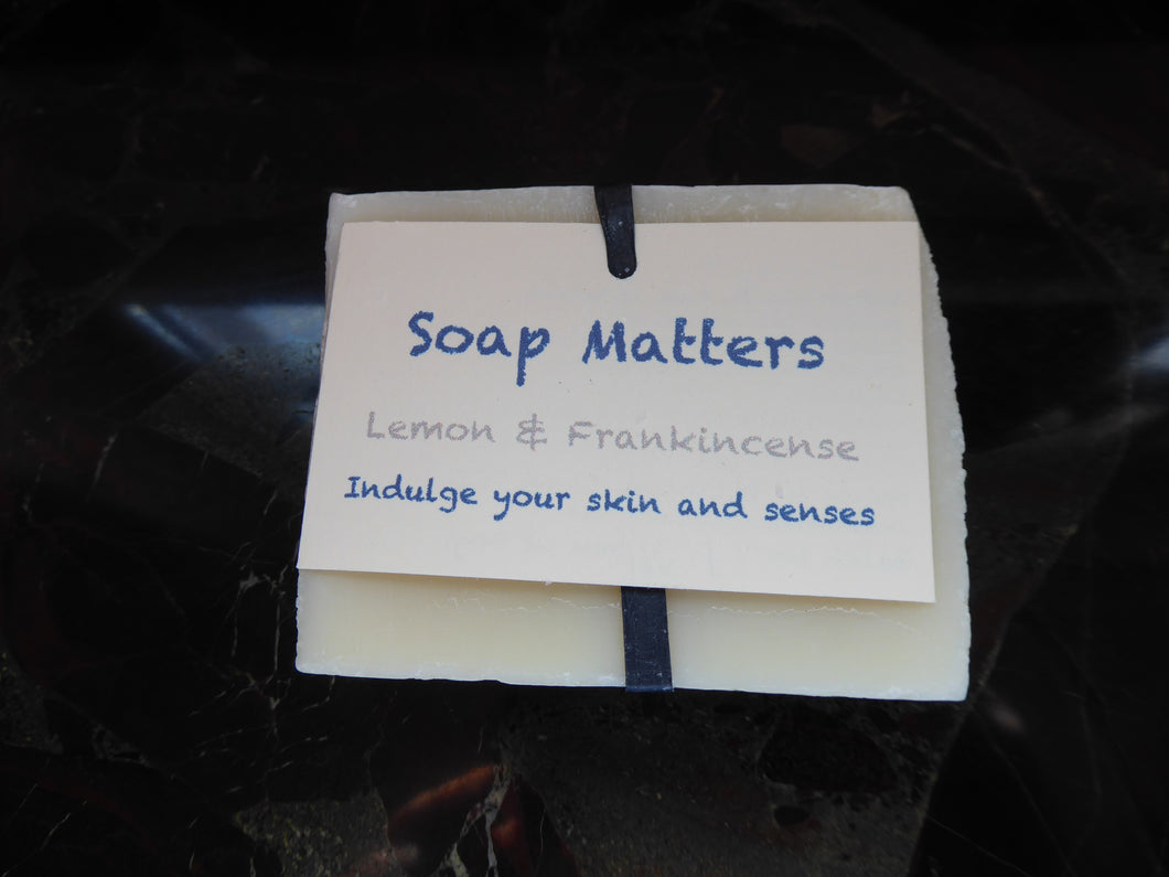 Lemon and Frankincense natural soap 90gr