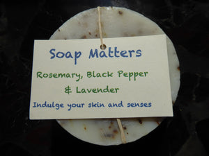 Rosemary, Black Pepper and Lavender natural soap