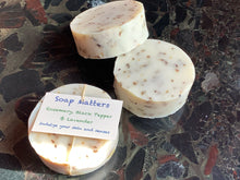 Load image into Gallery viewer, Rosemary, Black Pepper and Lavender natural soap. The Sports Bar.