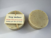 Load image into Gallery viewer, Juniper Berry and Lavender natural soap